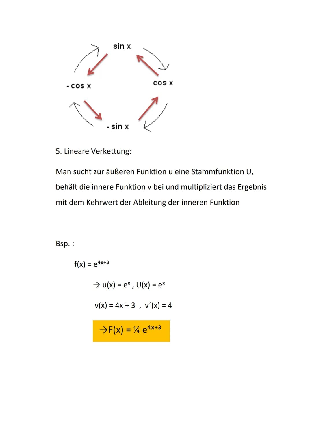 
<h2 id="wassindstammfunktionen">Was sind Stammfunktionen?</h2>
<p>Eine Stammfunktion ist eine differenzierbare Funktion F, die eine Ableitu