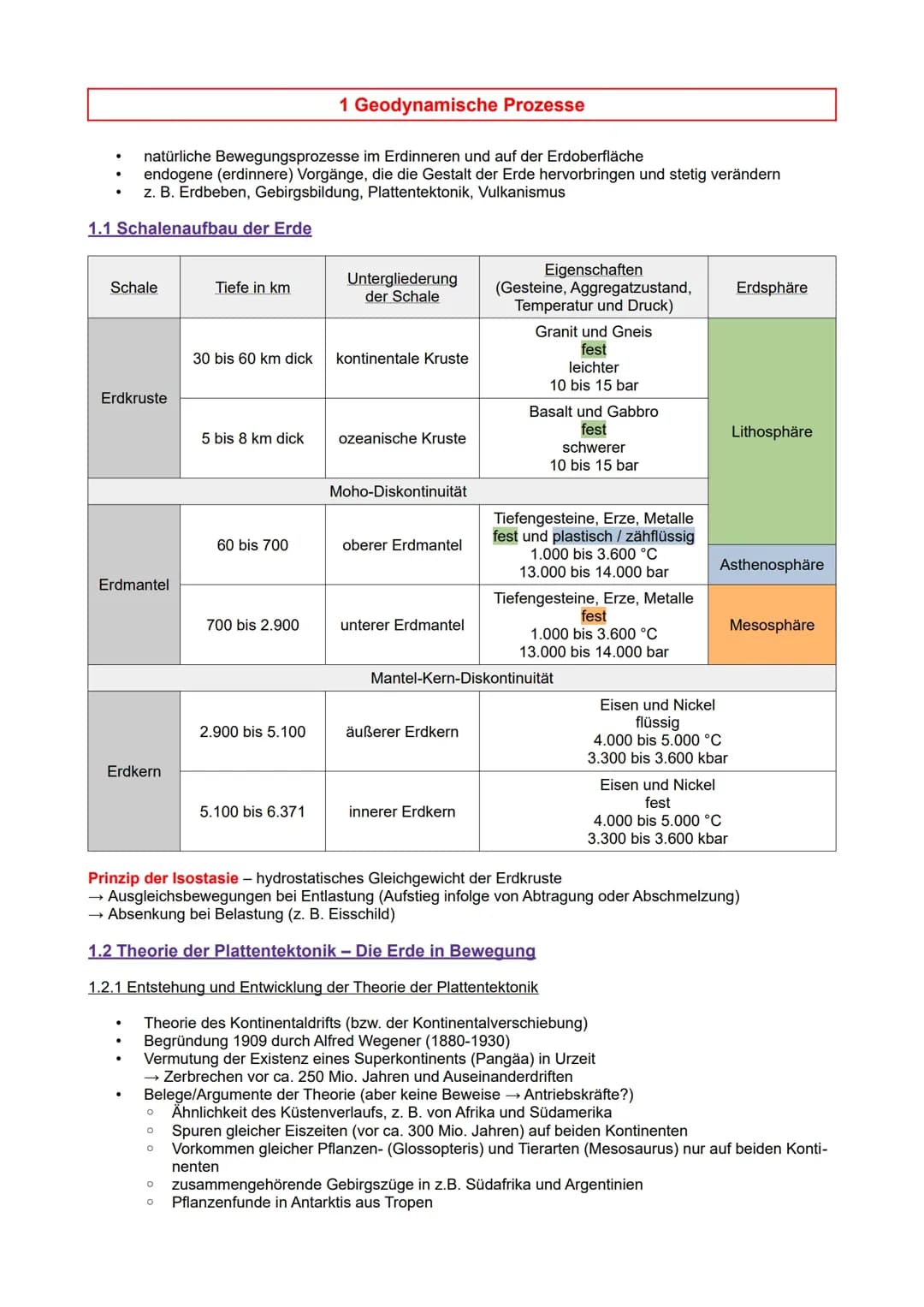 Geodynamische Prozesse
