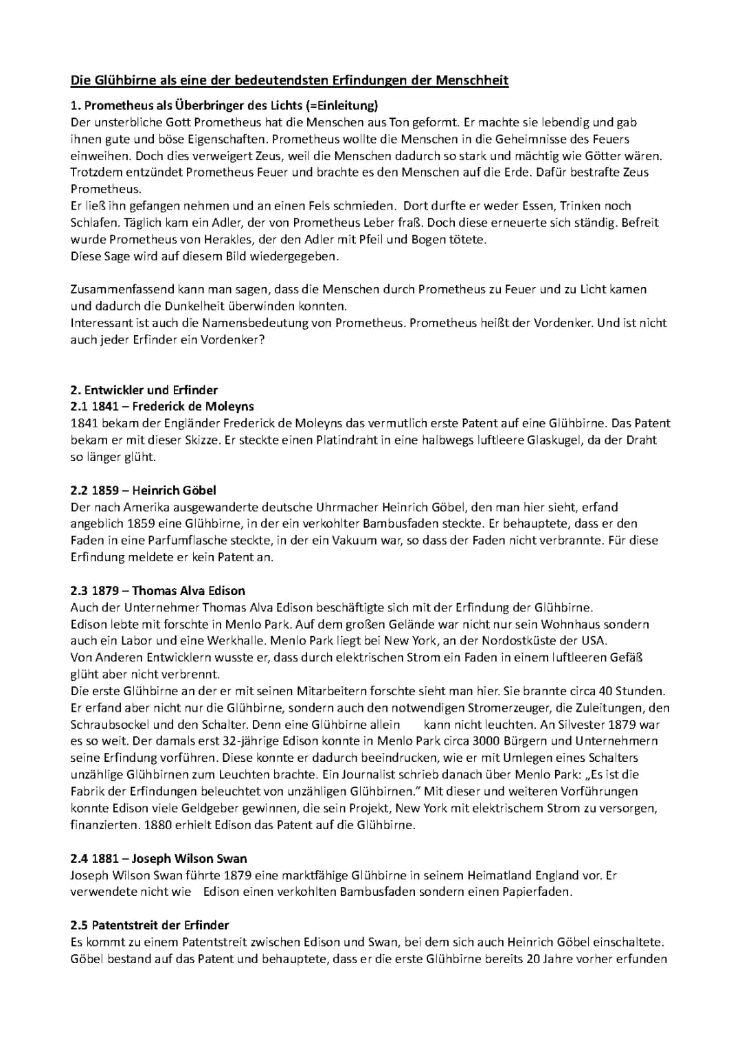 Die 10 wichtigsten Erfindungen der Menschheit: Die Glühbirne und ihre Erfinder