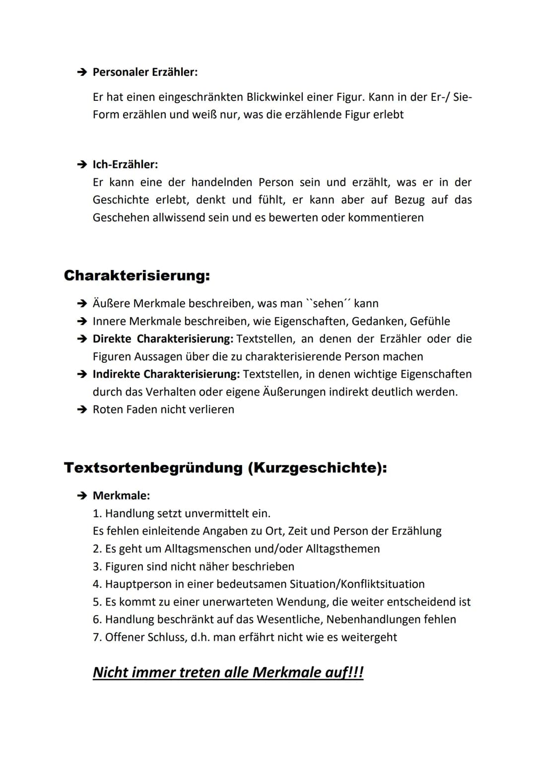 1.
Textgebundener Aufsatz (TgA)
(Kurzgeschichte)
Einleitung:
➜ Textsorte, Titel .", Autor, genaue Quelle, Kernsatz (Thematik in 1-2
Sätzen):