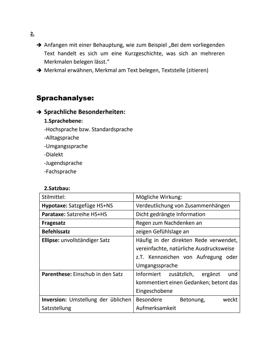 1.
Textgebundener Aufsatz (TgA)
(Kurzgeschichte)
Einleitung:
➜ Textsorte, Titel .", Autor, genaue Quelle, Kernsatz (Thematik in 1-2
Sätzen):