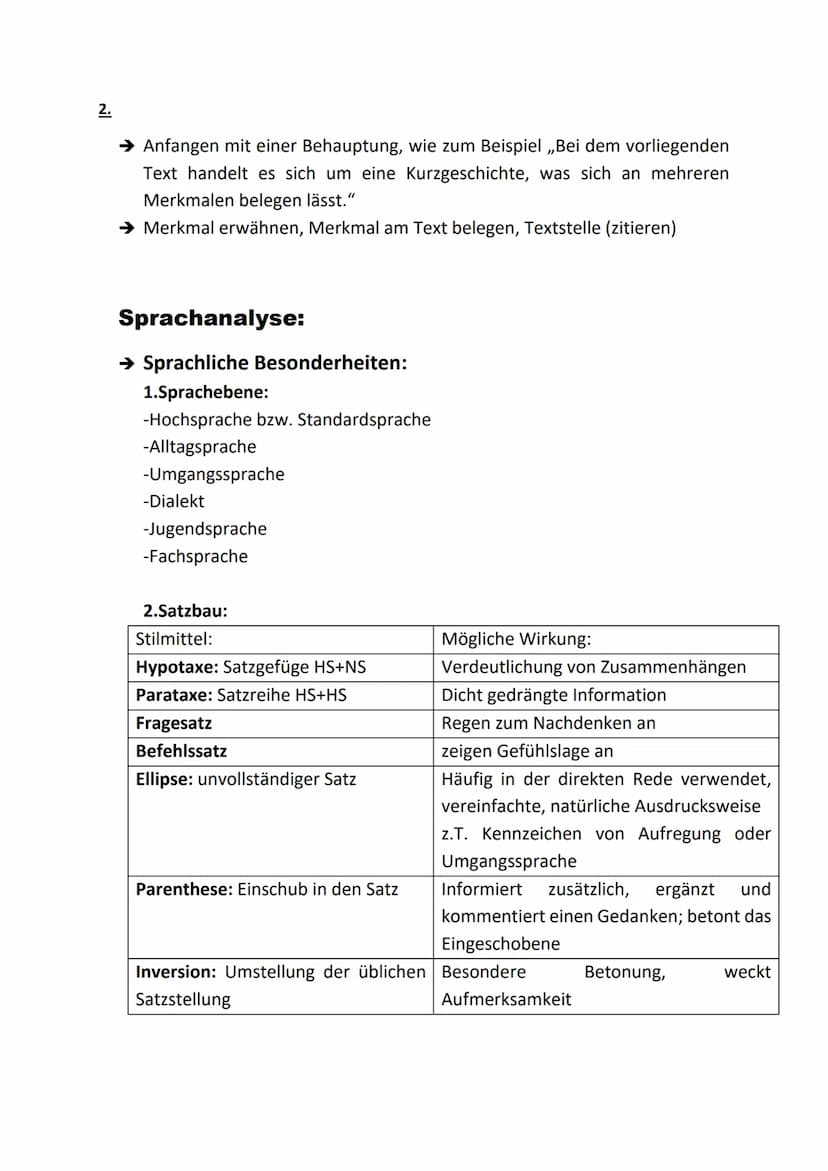 1.
Textgebundener Aufsatz (TgA)
(Kurzgeschichte)
Einleitung:
➜ Textsorte, Titel .", Autor, genaue Quelle, Kernsatz (Thematik in 1-2
Sätzen):
