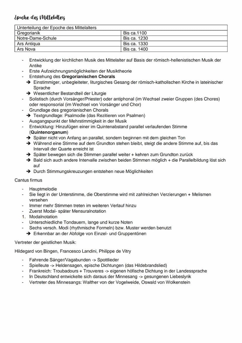 1. Musik und Sprache
Epoche: Renaissance - 15./16. Jahrhundert
Der Mensch steht in der Renaissance im Mittelpunkt (im Mittelalter: Musik + L
