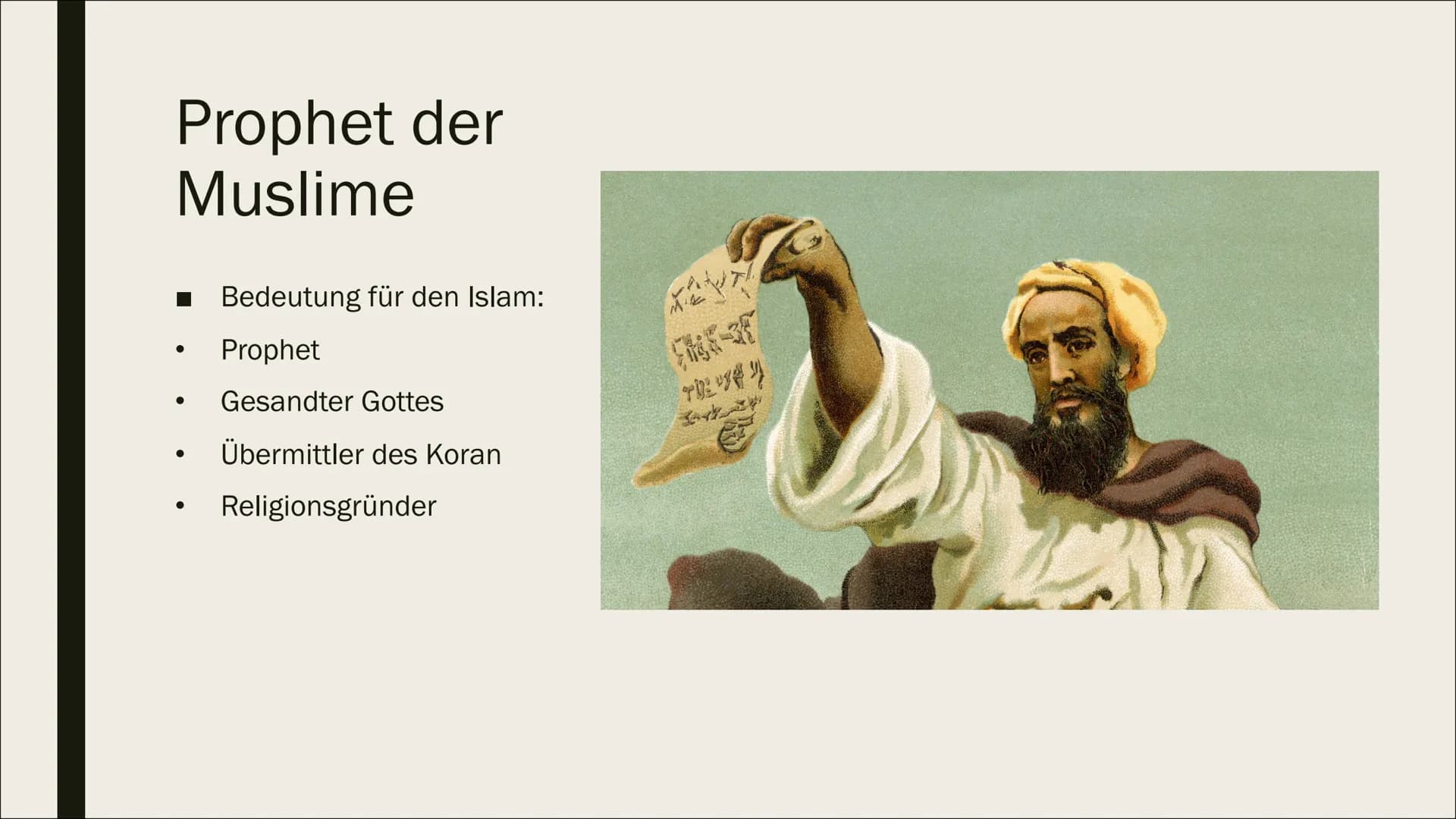DIE GRUNDSÄTZE
DES ISLAMS Übersicht
■ Allgemeine Informationen
Der Koran
■ Die 5 Säulen des Islams + 6 Grundsätze
■ Prophet der Muslime
■ He