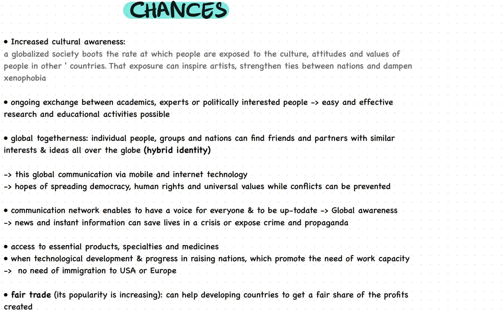 GLOBALISATION Definition
process of increasing global
conformity (bereinstimmung]
Lo with regard to cultural, economical &
technical converg