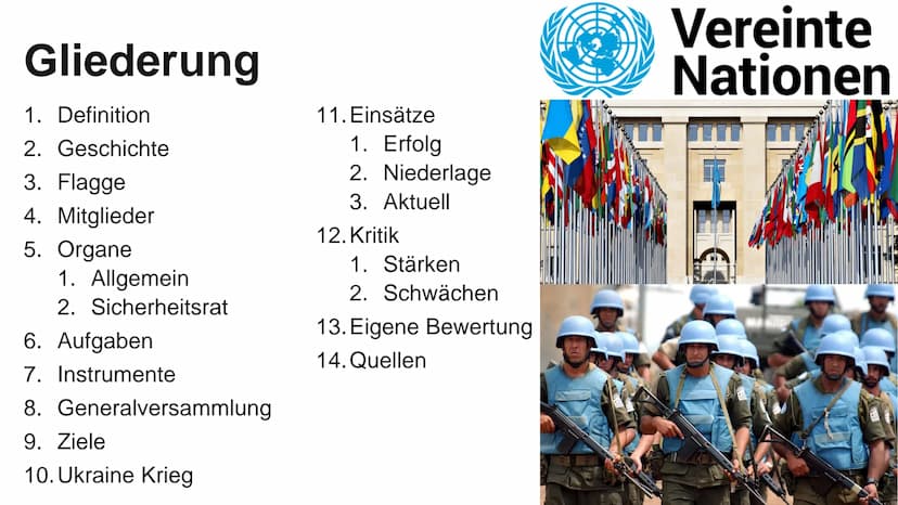 20
Sie ist doch unbonutz-
bar, warum reißt man
sie nicht ab 2
Denkmal-
Schutz!
UN UNO
- Überflüssig?
23.11.2022 Gliederung
1. Definition
2. 