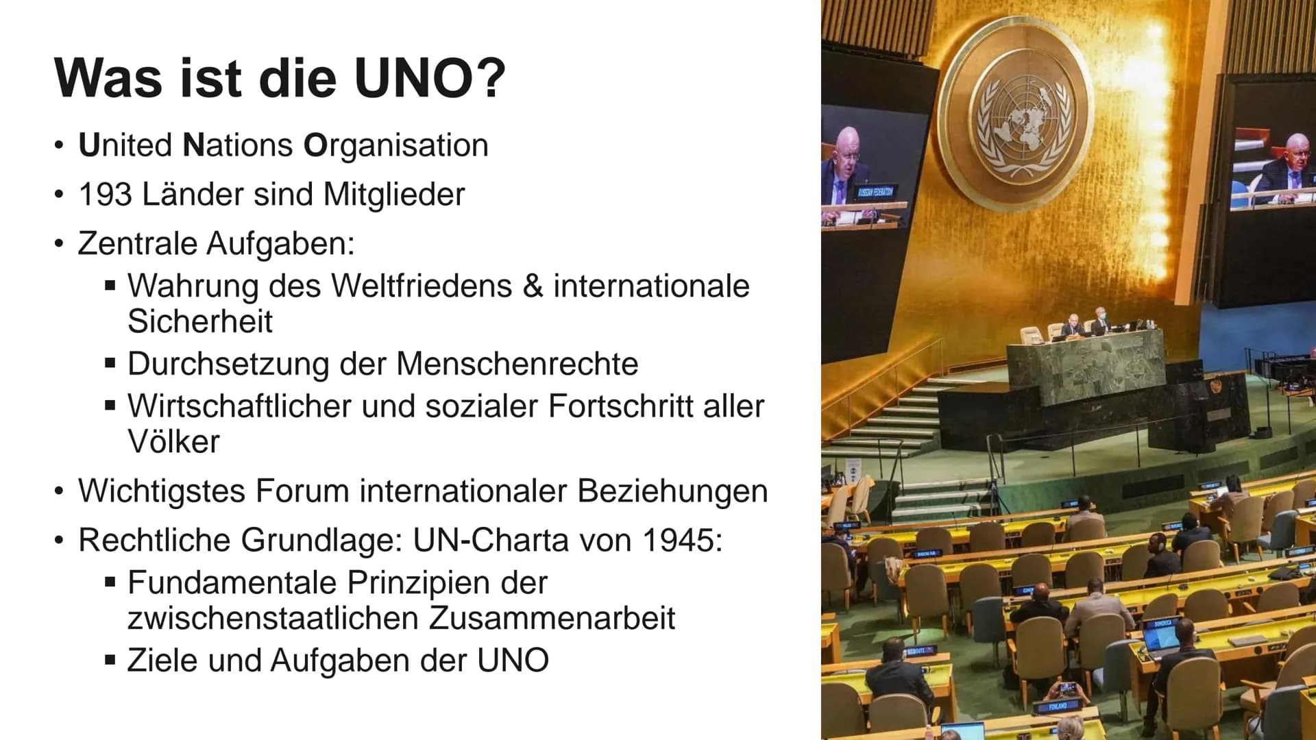 20
Sie ist doch unbonutz-
bar, warum reißt man
sie nicht ab 2
Denkmal-
Schutz!
UN UNO
- Überflüssig?
23.11.2022 Gliederung
1. Definition
2. 