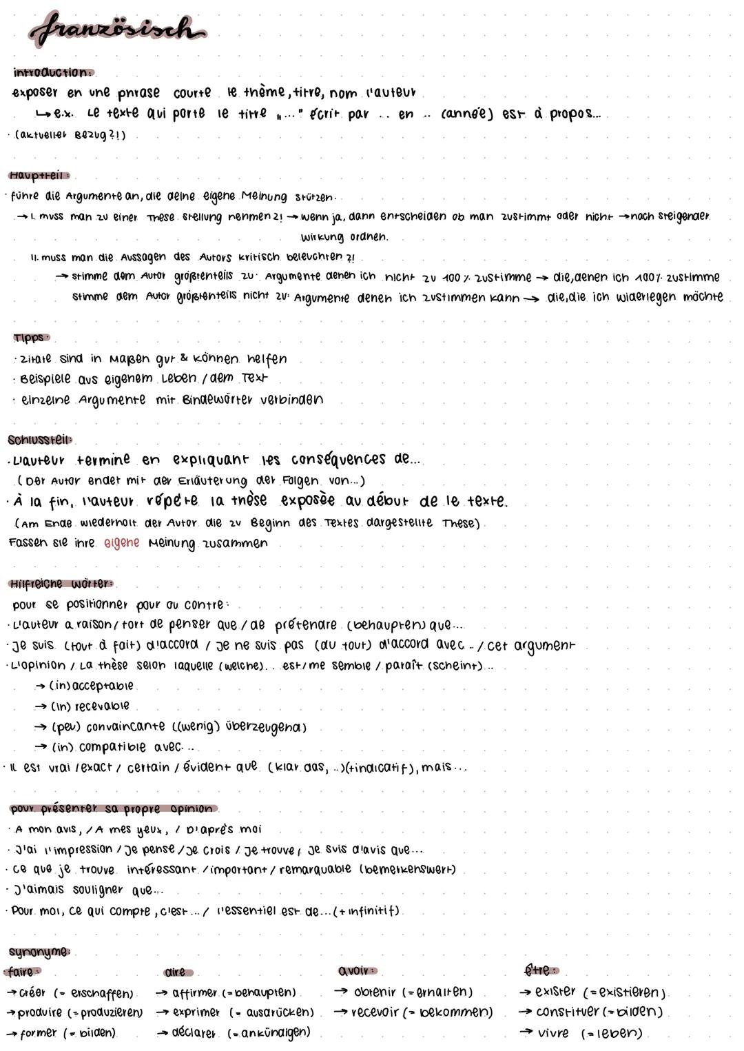 # französisch

introduction.

exposer en une phrase courte le thème, titre, nom 'auteur

e.x. Le texte qui porte le titre ....": écrit par .