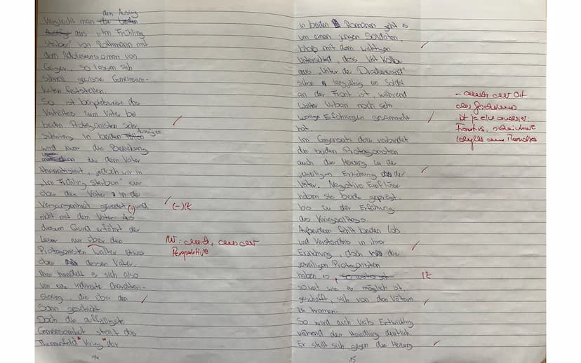 Deutsch LK Q1.2
Klausur Nr.2: ,,Unter der Drachenwand"
Aufgabentyp IB: Vergleichende Analyse von zwei literarischen Texten
Name: Tabea Halsb