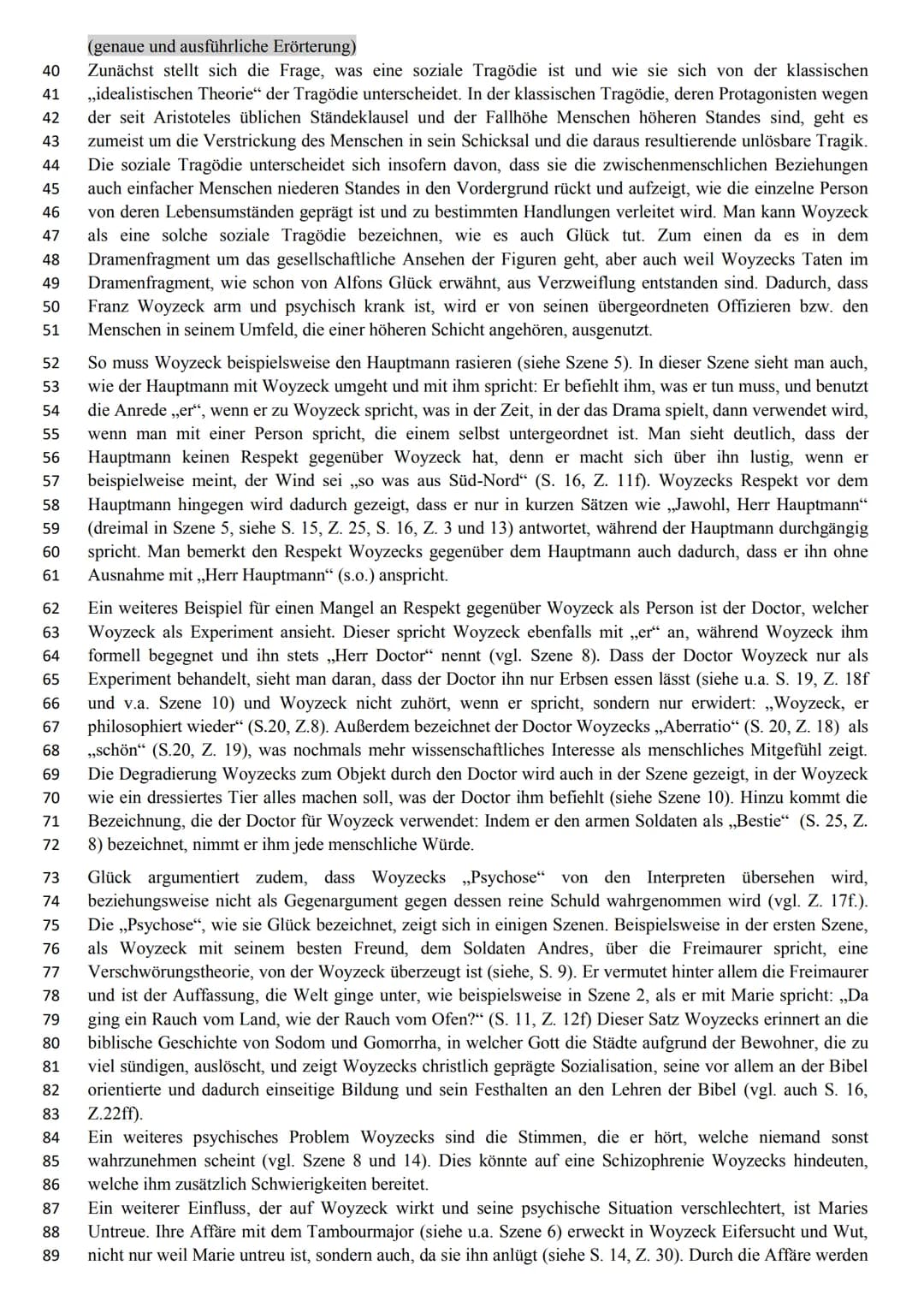 GEORG BÜCHNER (1813-1837): Woyzeck (1836/1837)
Literarische Erörterung → Übungsaufsatz
Alfons Glück: Woyzeck. Ein Mensch als Objekt (1990)
1