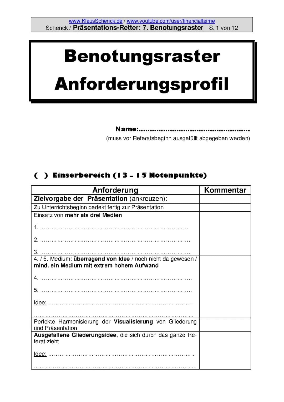 Lehrer-Präsentations-Tipps aus zwei Jahrzehnten - für alle Fächer/für das mündliche Abitur