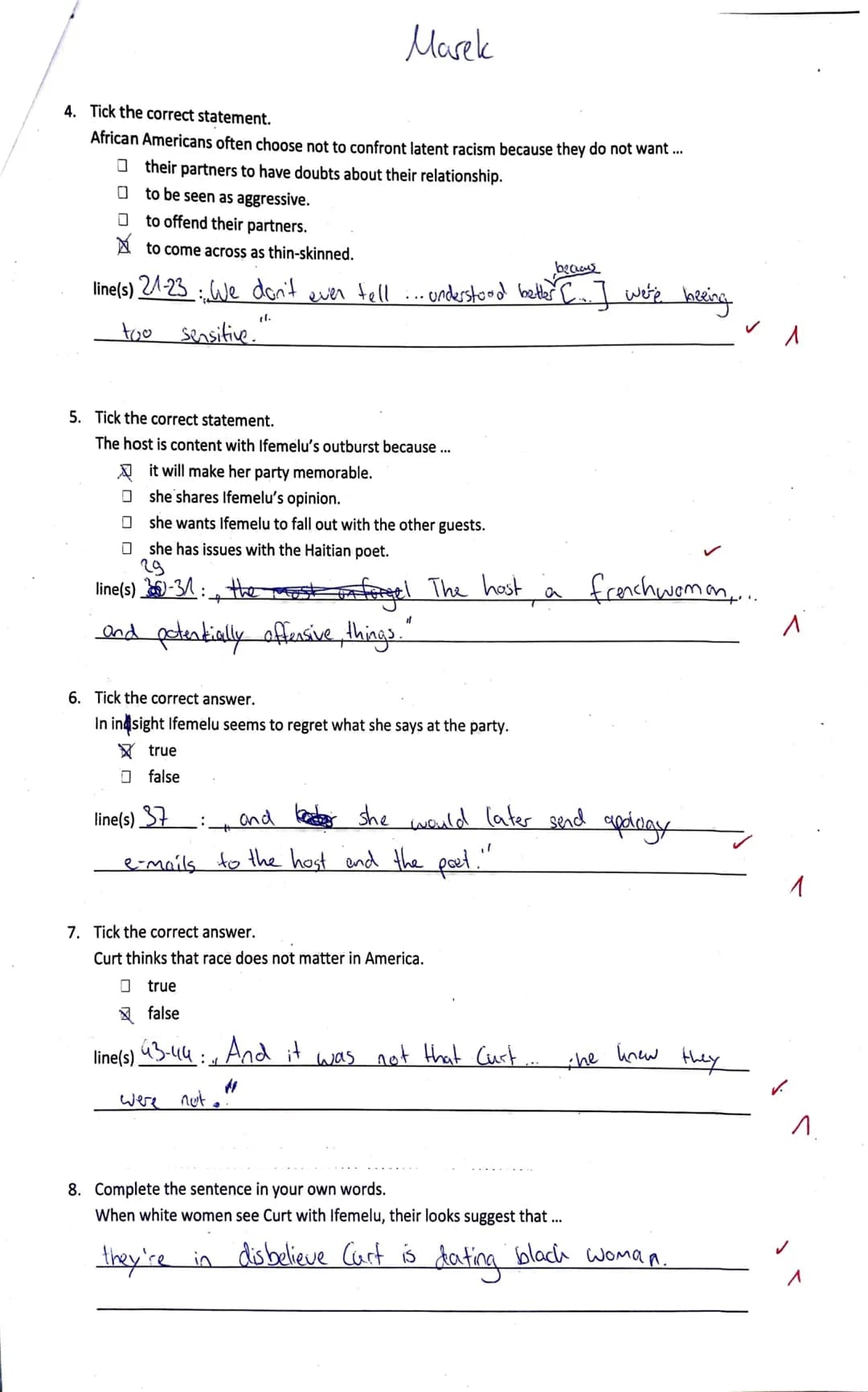 5
10
15
20
25
English
Name: Marek Jahn
Credits: 25.S /35
Exam 1 in 12/1
Grade:
10
Ø
October 16, 2020
9,9
Chimamanda Ngozi Adichie: Americana