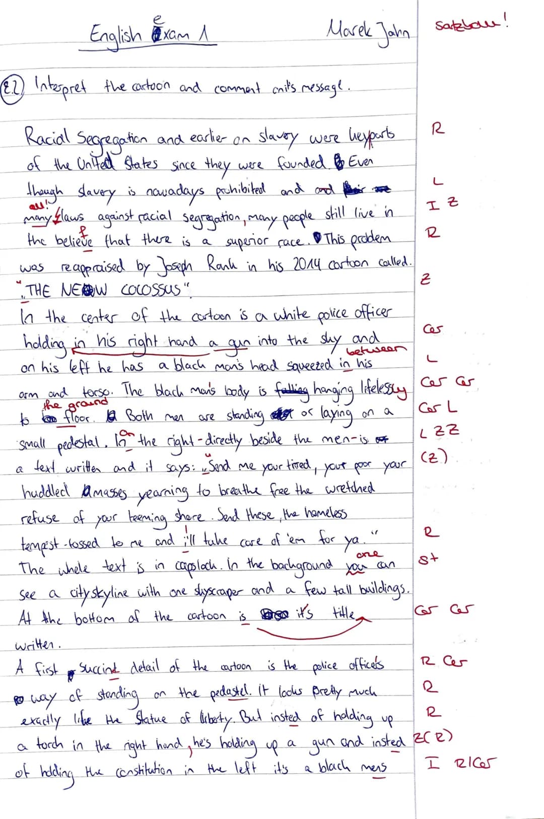 5
10
15
20
25
English
Name: Marek Jahn
Credits: 25.S /35
Exam 1 in 12/1
Grade:
10
Ø
October 16, 2020
9,9
Chimamanda Ngozi Adichie: Americana