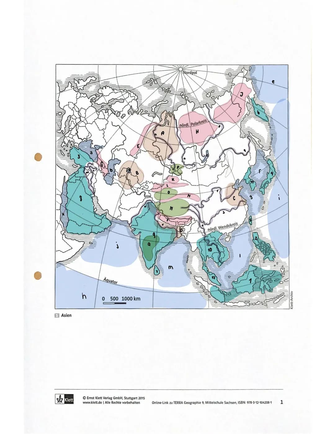 Topografie Asien 