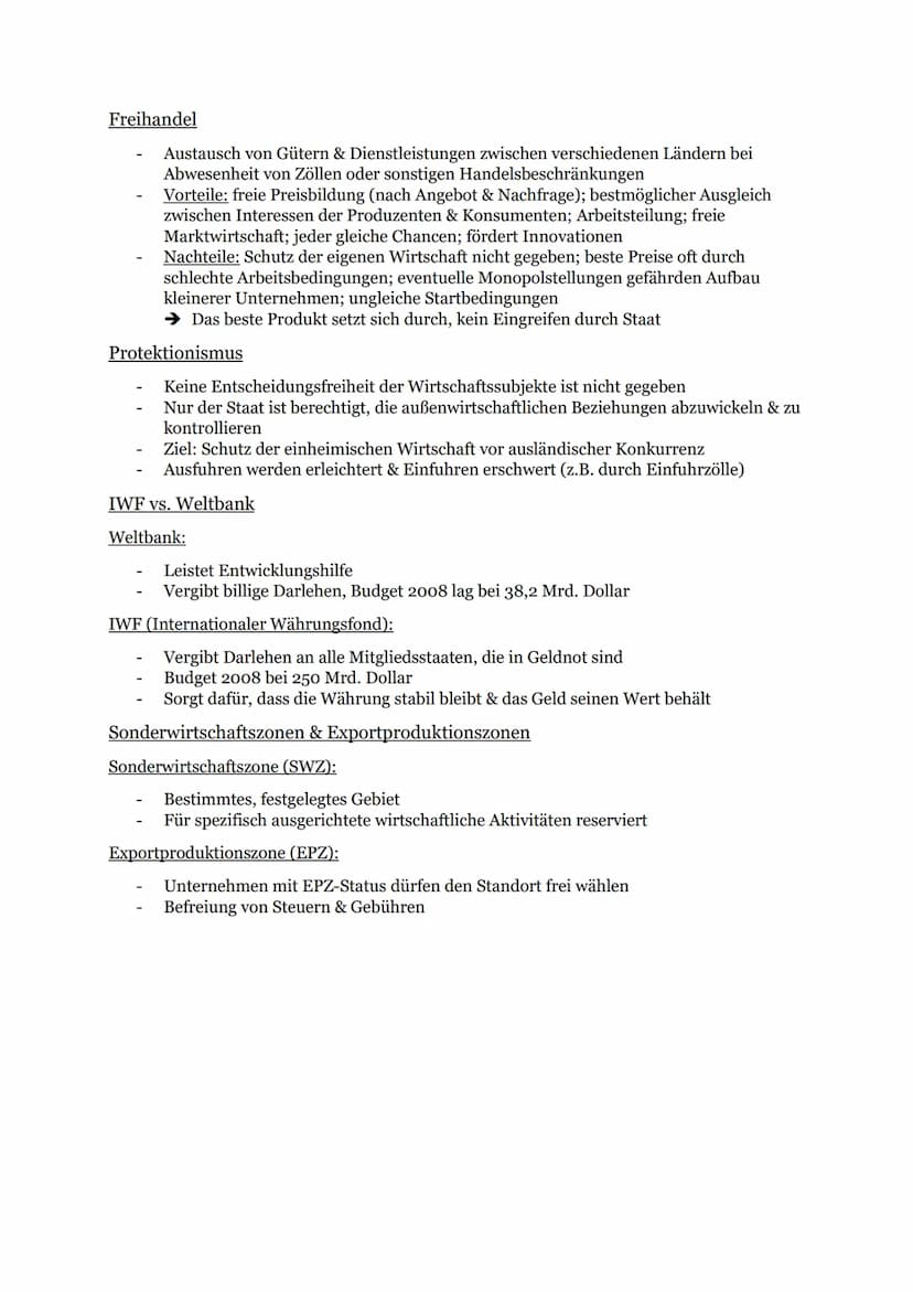 Globalisierung
Definition
Weltweite Verflechtung zwischen verschiedenen Ländern in sozialer &
wirtschaftlicher Hinsicht
Dimensionen
Ökonomie