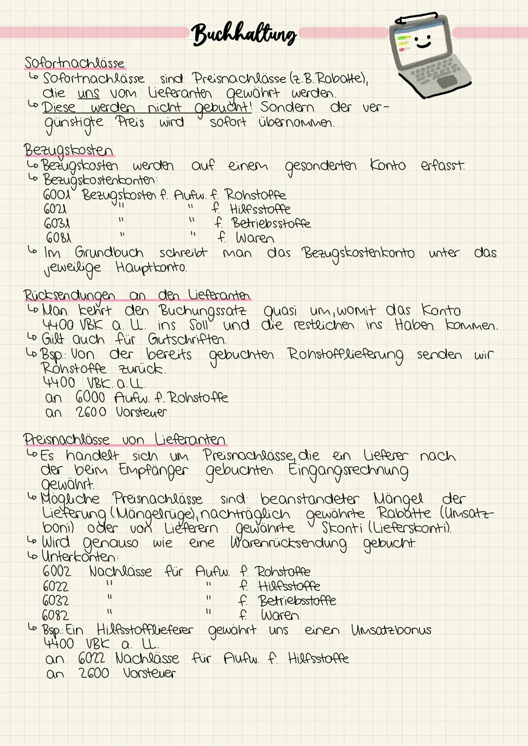 Sofortnachlässe
Lo Sofortnachlässe
die uns
Lo Diese
vom
werden nicht
günstigte Preis wird
Buchhaltung
Lieferanten
sind Preisnachlässe (z. B.