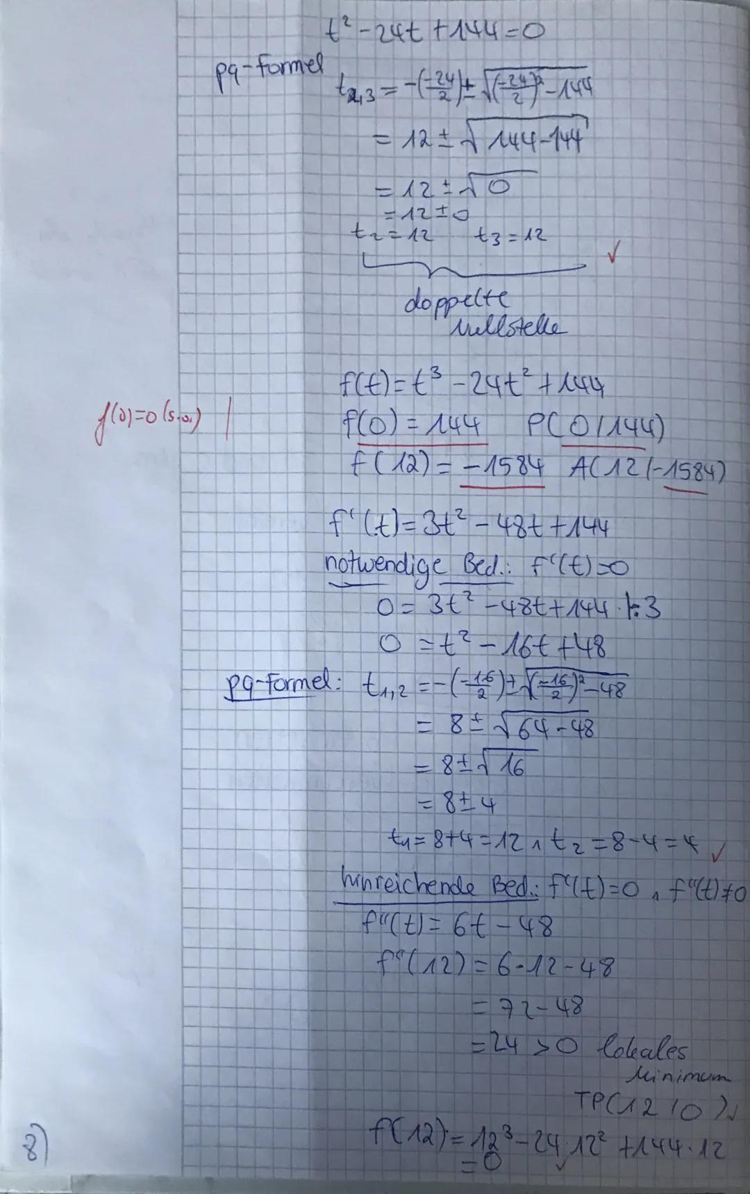 A.2
a) [1;3] => Wasser läuft zu
[3;9] => wasser lauff db
ur!
b)
Am Anfang fließt 800m ³ hinzu
und es wird immer weniger
aber tar bis zu 3 St