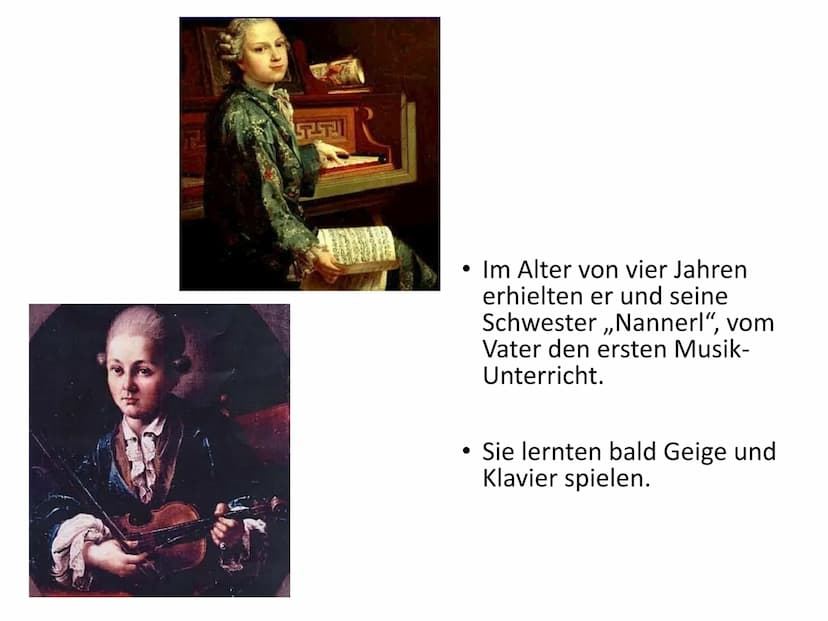Wolfgang Amadeus Mozart Inhaltsangabe:
Das Leben
> Das Wunderkind Mozart
➤ Gedenken an Mozart
Die Musik
>Die Zauberflöte Warum ist die Musik