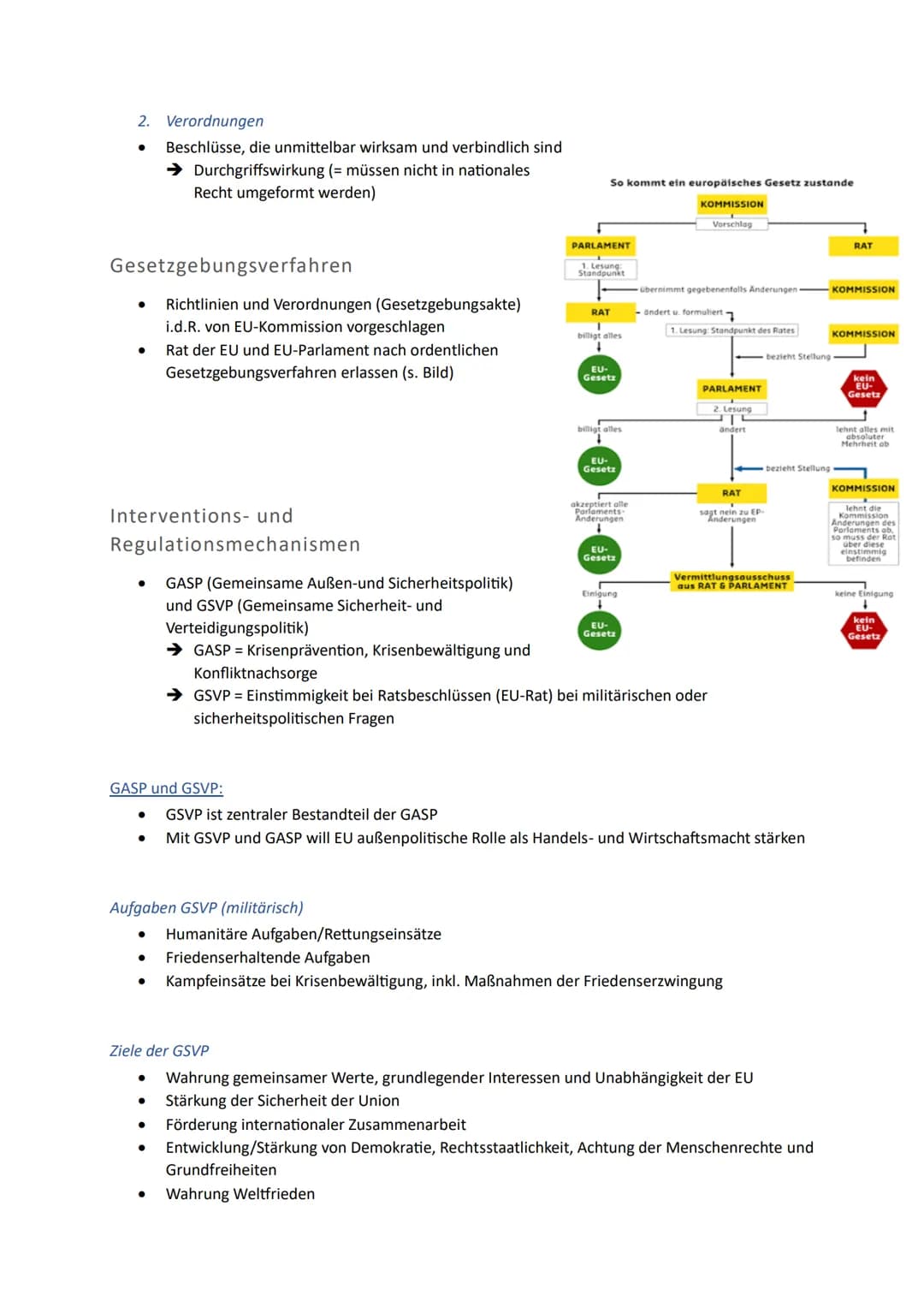 Europäische Union
1. EU-Normen, Interventions- und Regulationsmechanismen sowie
Institutionen
2. Historische Entwicklung der EU als wirtscha