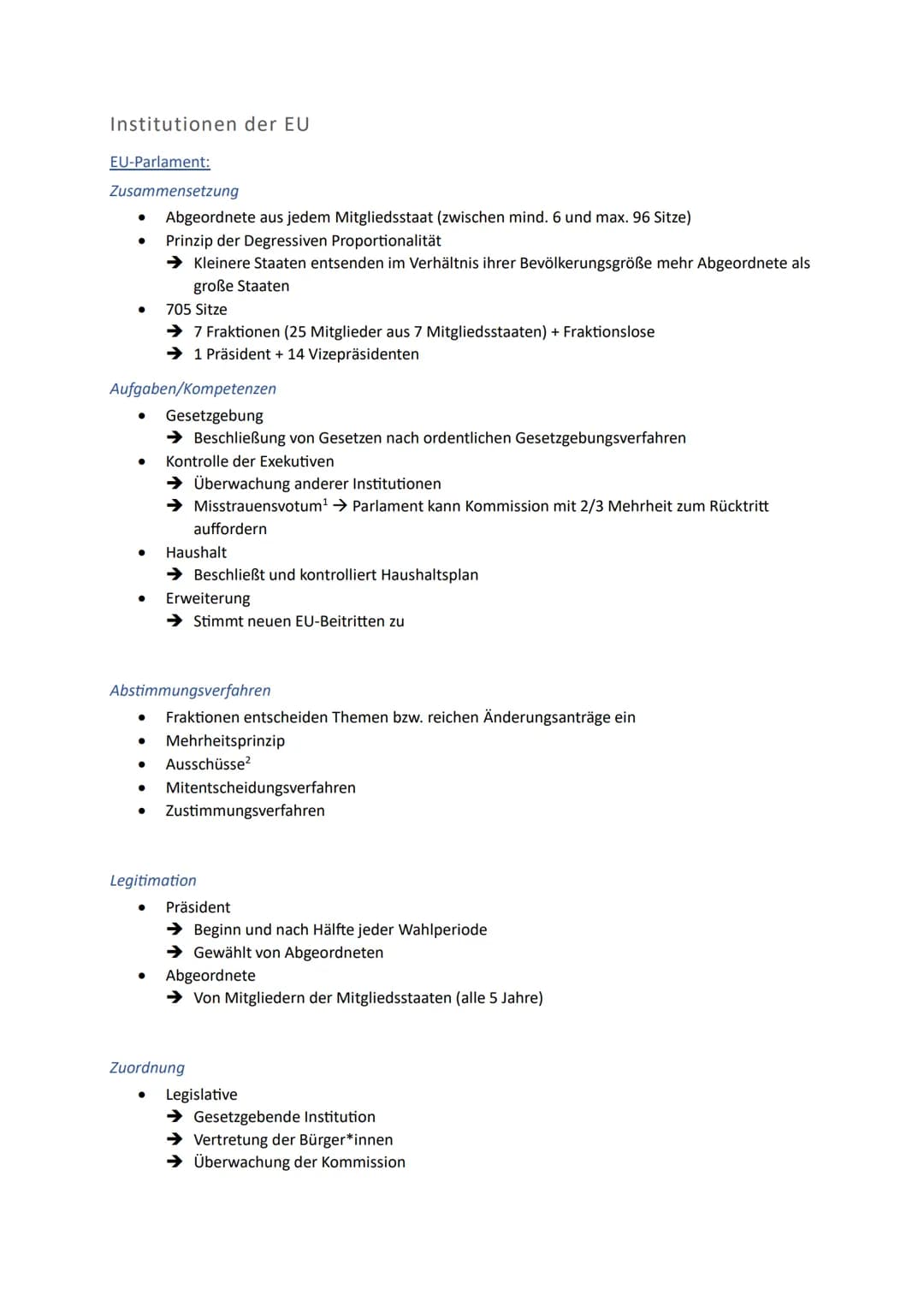 Europäische Union
1. EU-Normen, Interventions- und Regulationsmechanismen sowie
Institutionen
2. Historische Entwicklung der EU als wirtscha