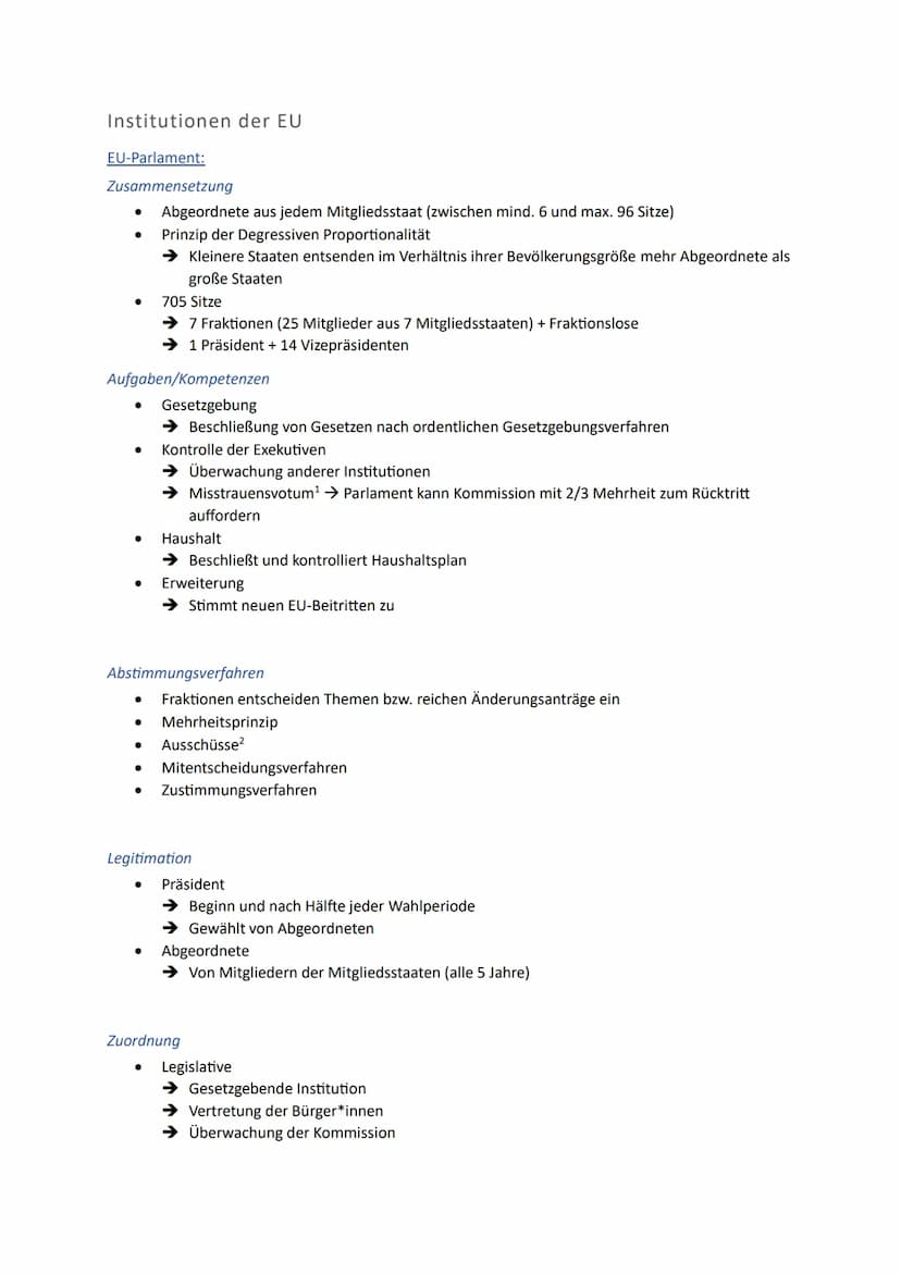 Europäische Union
1. EU-Normen, Interventions- und Regulationsmechanismen sowie
Institutionen
2. Historische Entwicklung der EU als wirtscha