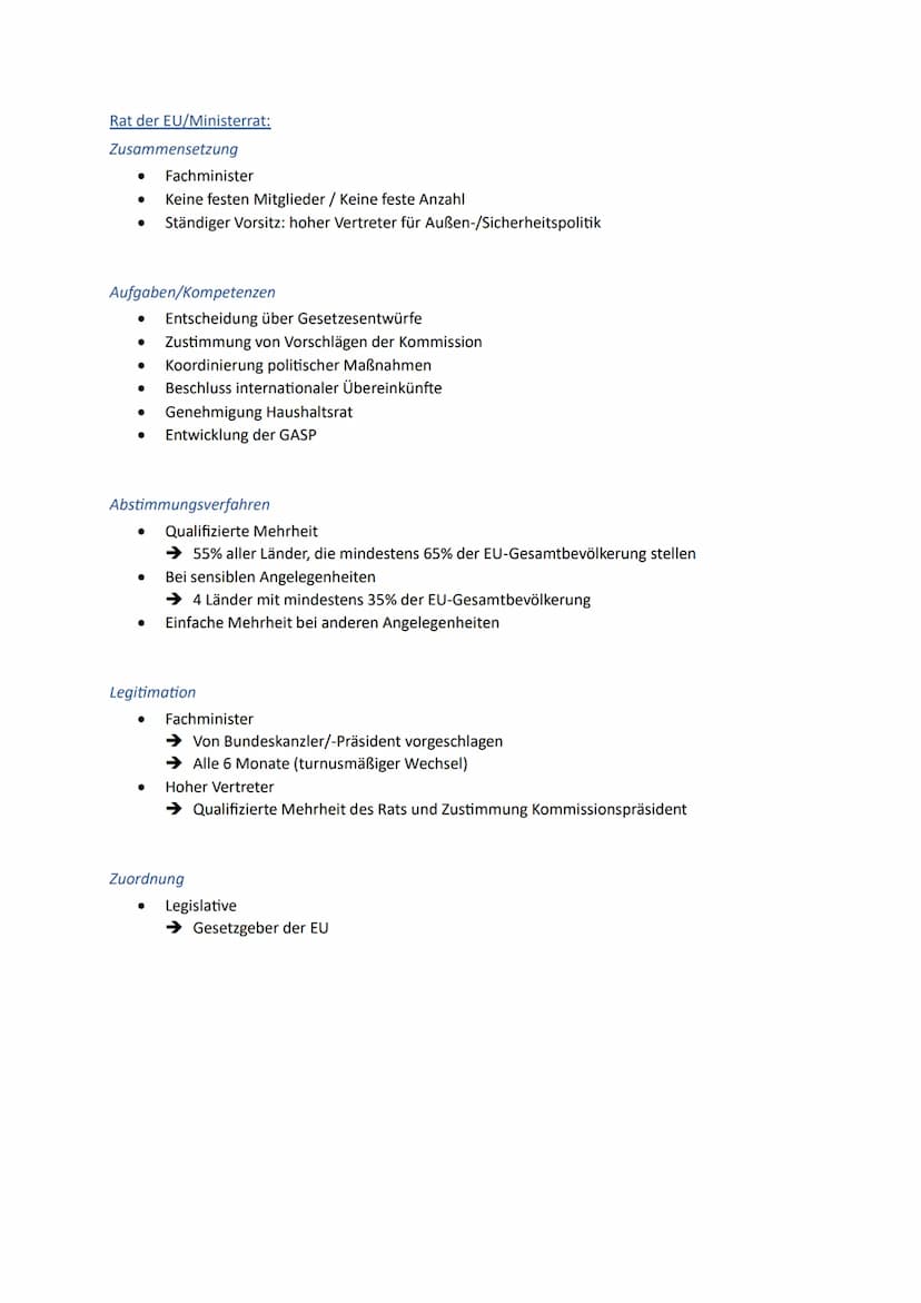 Europäische Union
1. EU-Normen, Interventions- und Regulationsmechanismen sowie
Institutionen
2. Historische Entwicklung der EU als wirtscha