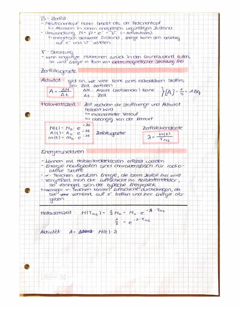 Kernphysik / Radiv
Grundlagen
2x +
Anzahl der Protonen und Elektronen sind gleich!
(=2)
Neutronen errechnet man aus => N = A-Z
Isotope: Atom
