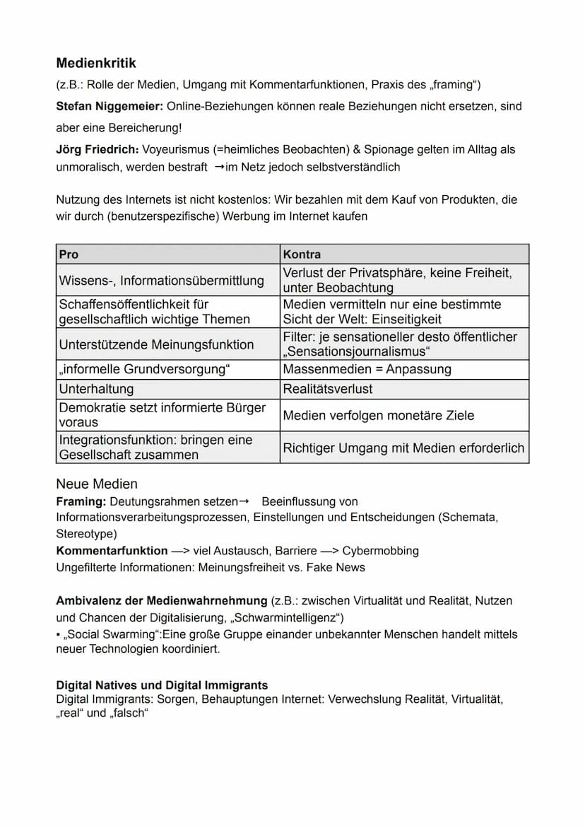 Medien
Definition: Mittel, die Botschaften, wie Informationen, Meinungen und Kulturgüter
zwischen Sender und Empfänger transportieren
Gesamt