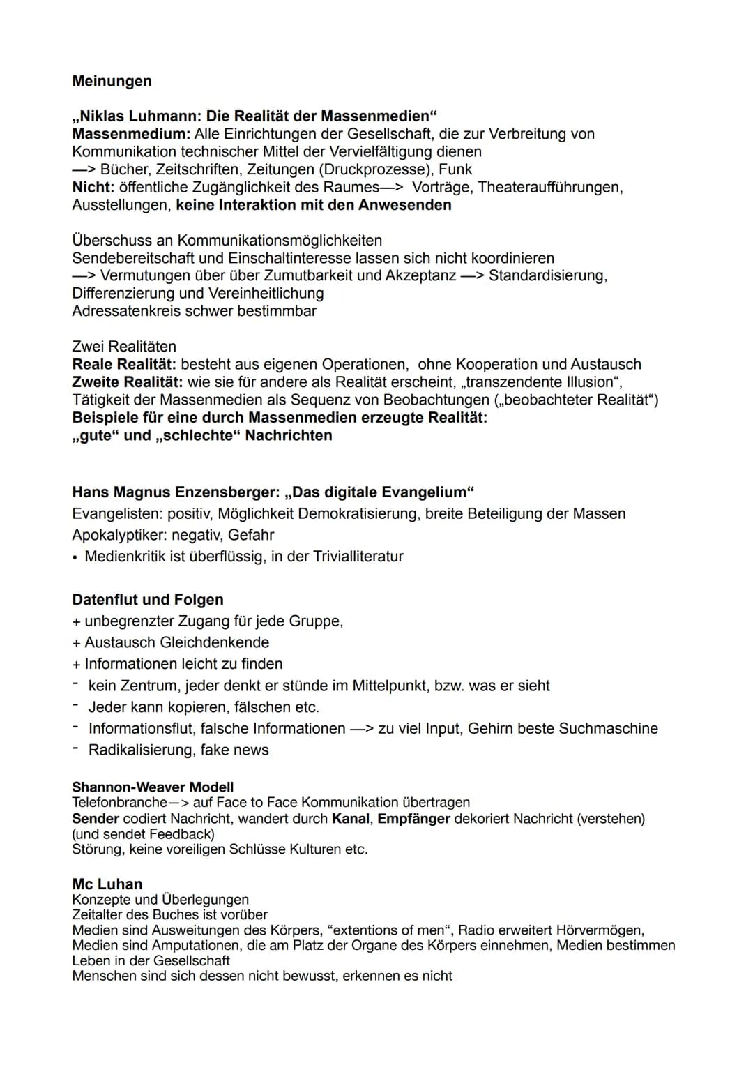 Medien
Definition: Mittel, die Botschaften, wie Informationen, Meinungen und Kulturgüter
zwischen Sender und Empfänger transportieren
Gesamt