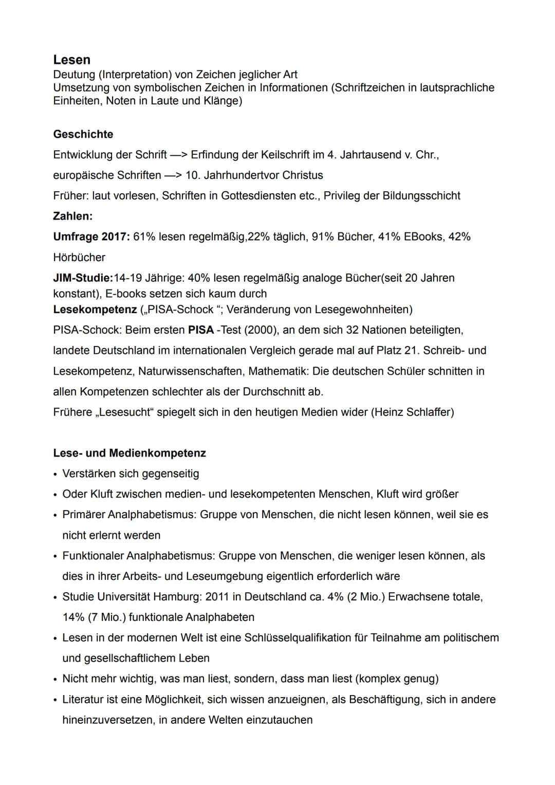 Medien
Definition: Mittel, die Botschaften, wie Informationen, Meinungen und Kulturgüter
zwischen Sender und Empfänger transportieren
Gesamt