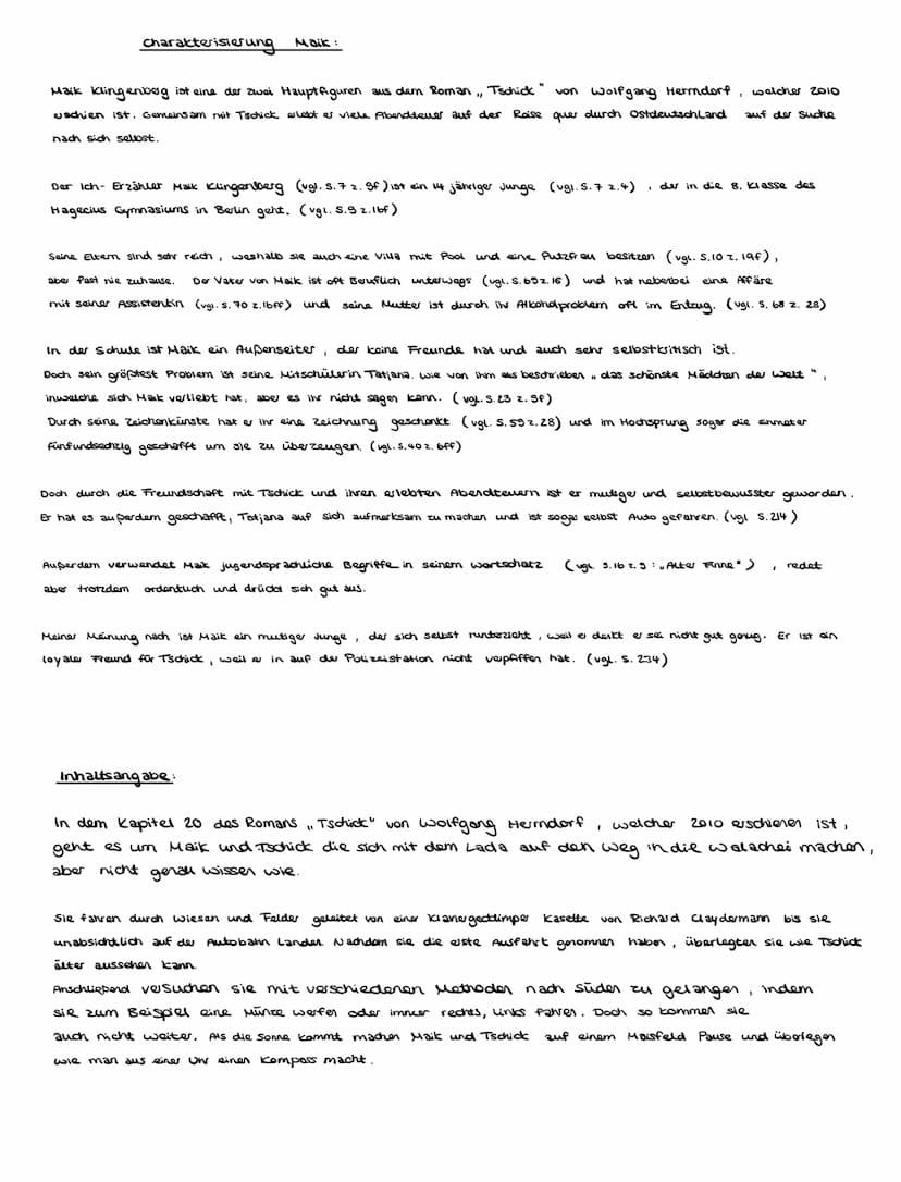 ●
• Personalien, sozialer status, äußeres Erscheinungsbild:
• Name, Geschlecht, Alter, Beruf
· äußere Merkmale
• Lebensverhältnisse, soziale