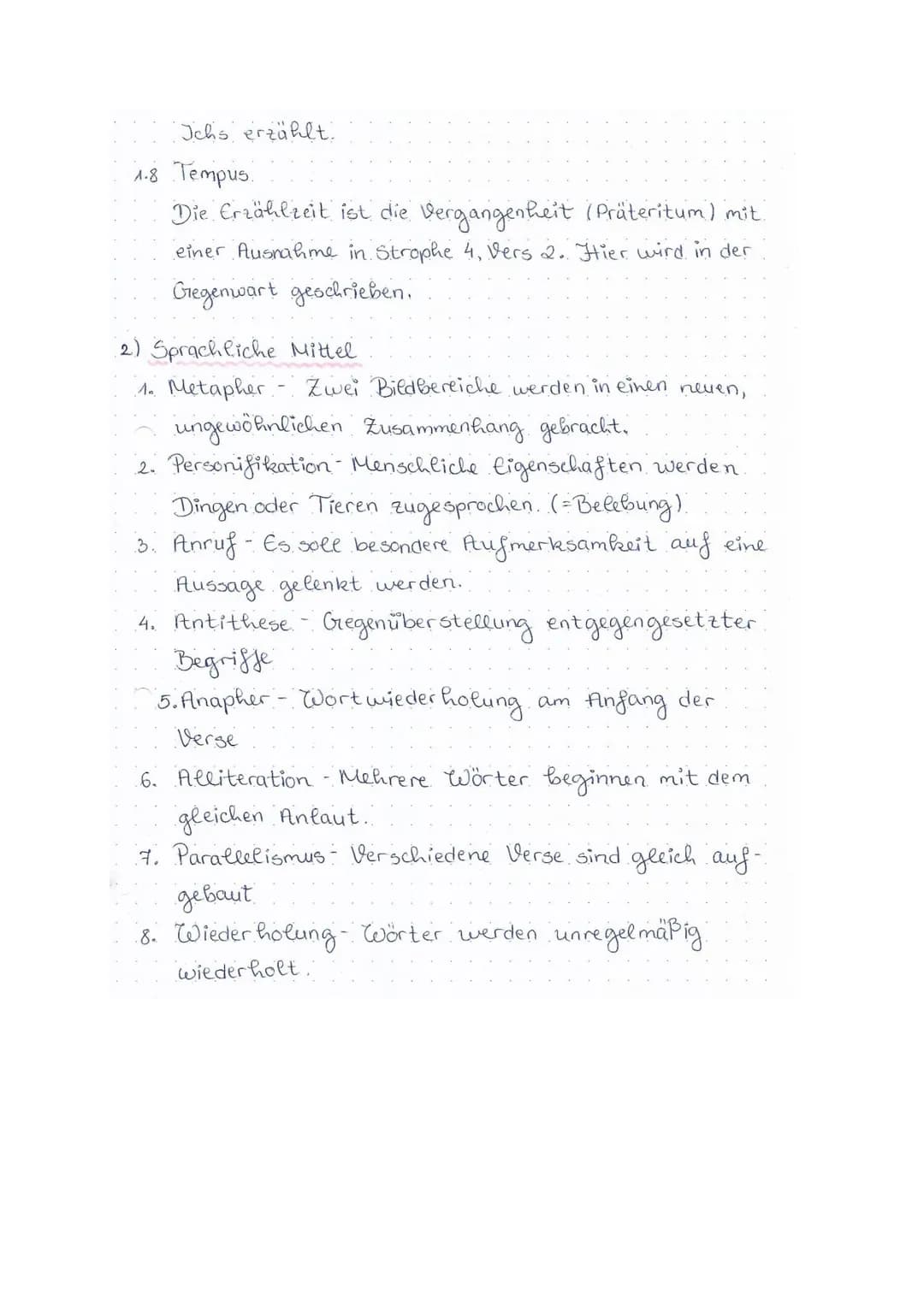 Willkommen und Abschied (1789)
Schritt 1: Vorarbeiten
1) Formaler Aufbau.
AB
1.1 Reimschema und Reimarten.
Das Reimschema jeder Strophe ist 