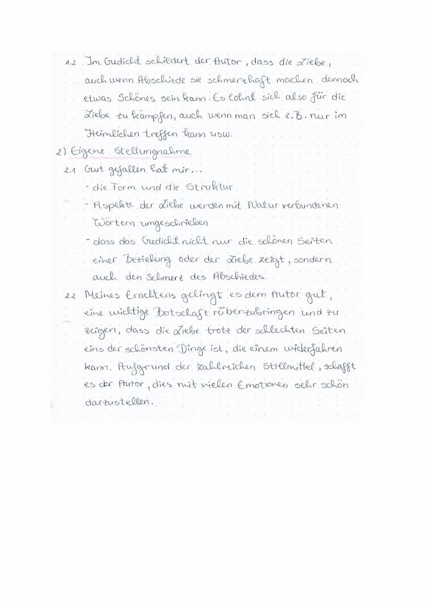 Willkommen und Abschied (1789)
Schritt 1: Vorarbeiten
1) Formaler Aufbau.
AB
1.1 Reimschema und Reimarten.
Das Reimschema jeder Strophe ist 