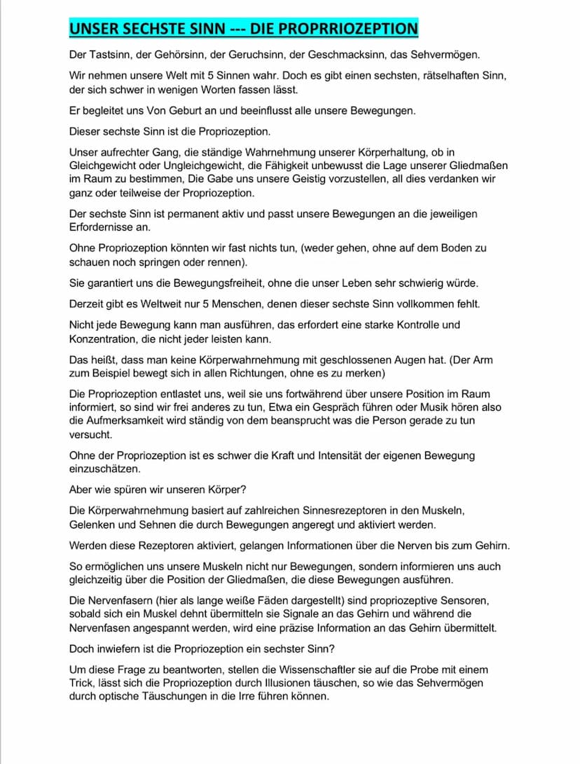 Die Schwerkraft
Die Schwerkraft ist ein Orientierungspunkt, ein Senklot, dass die Wahrnehmung unseres
Körpers im Raum strukturiert.
Da wir u