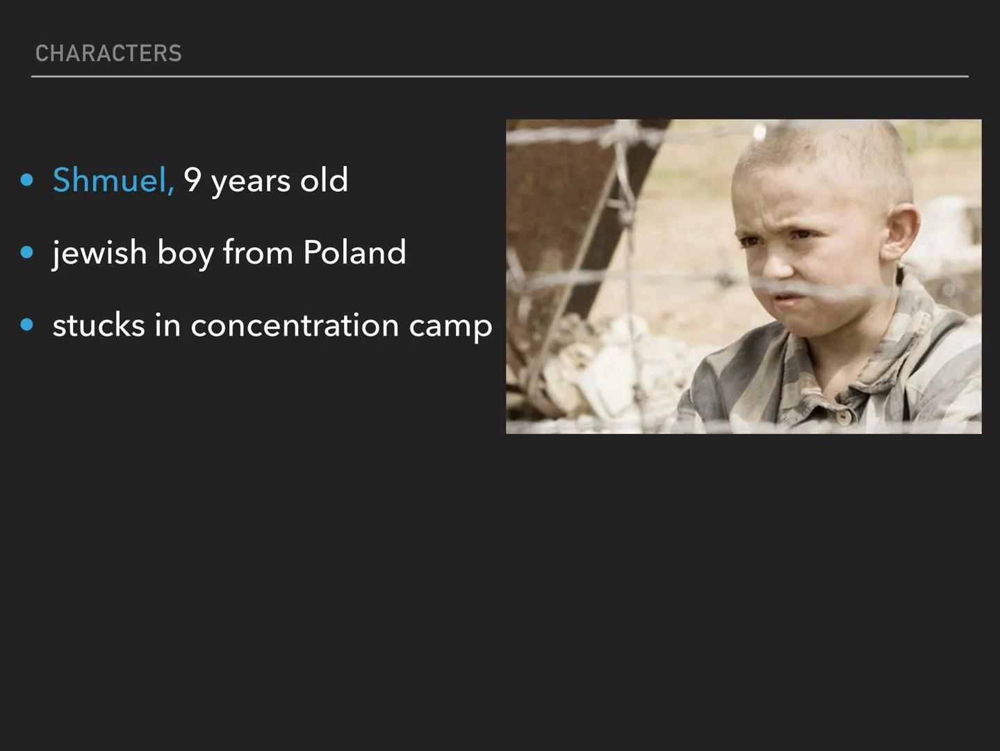 The boy
in the striped pyjamas
GENERAL INFORMATION
- young adult novel
- was written by John Boyne
- published in 2006
plays in concentratio