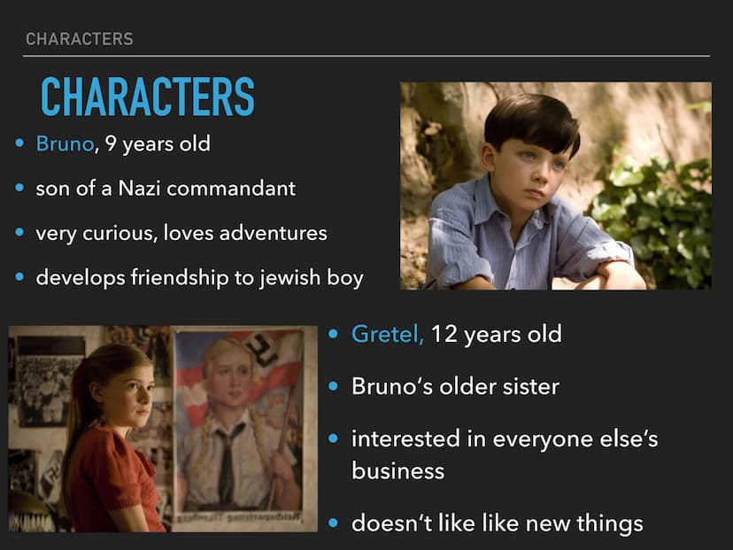 The boy
in the striped pyjamas
GENERAL INFORMATION
- young adult novel
- was written by John Boyne
- published in 2006
plays in concentratio