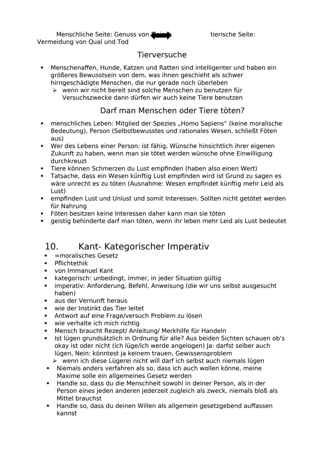 PTF
1. Werte und Normen
●
●
●
●
●
ZUSAMMENFASSUNG
●
moralische Handlungen werden bestimmt und reguliert durch Interessen,
Werte, Ideale, Max