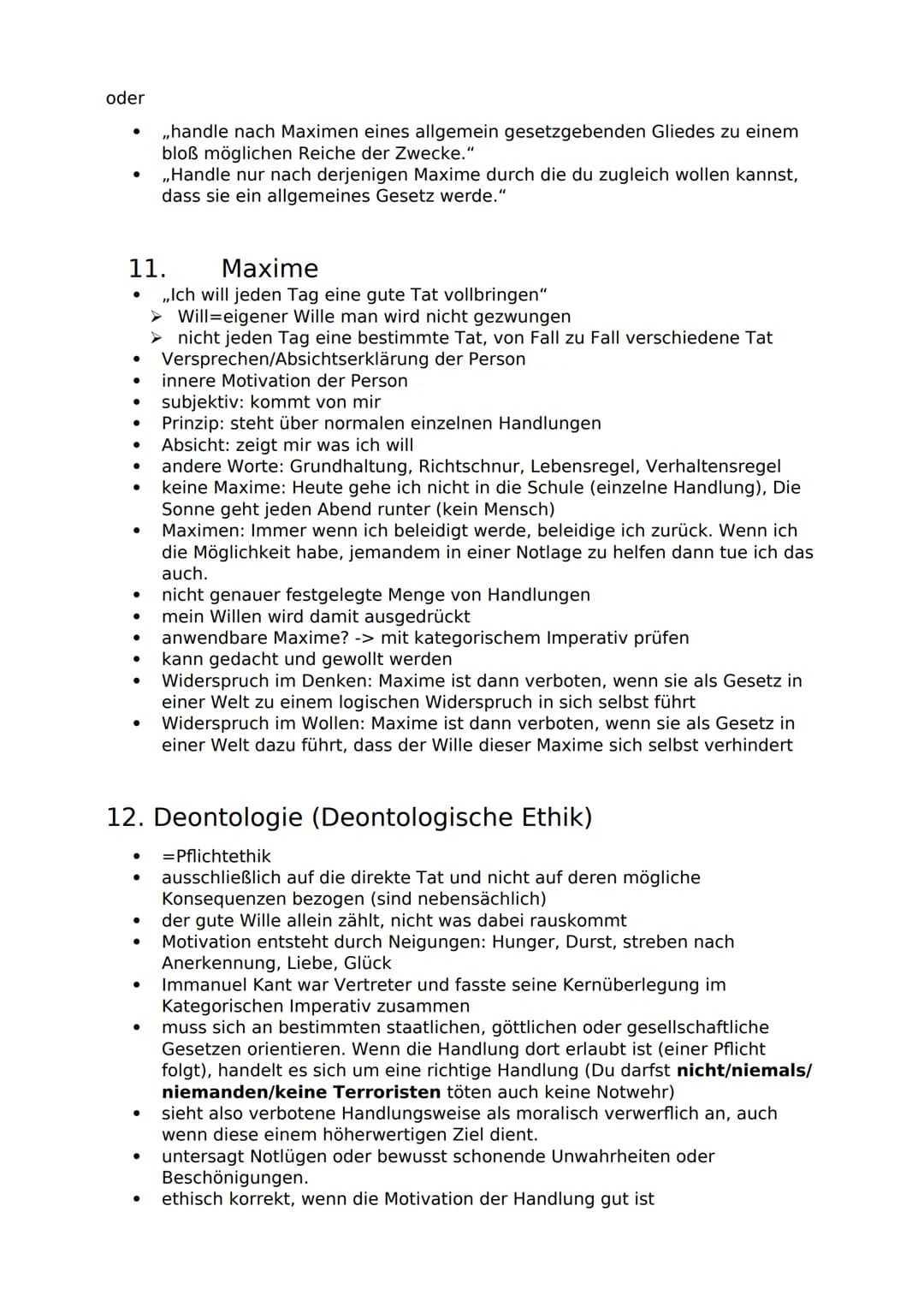 PTF
1. Werte und Normen
●
●
●
●
●
ZUSAMMENFASSUNG
●
moralische Handlungen werden bestimmt und reguliert durch Interessen,
Werte, Ideale, Max