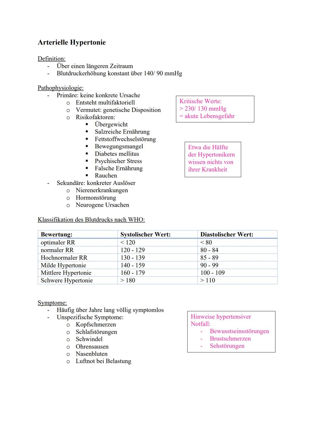 # Arterielle Hypotonie

Definition:
Systolisch < 100mmHg

Pathophysiologie:
- Häufig keine genaue Ursache
- Primäre oder essenzielle Hypoton
