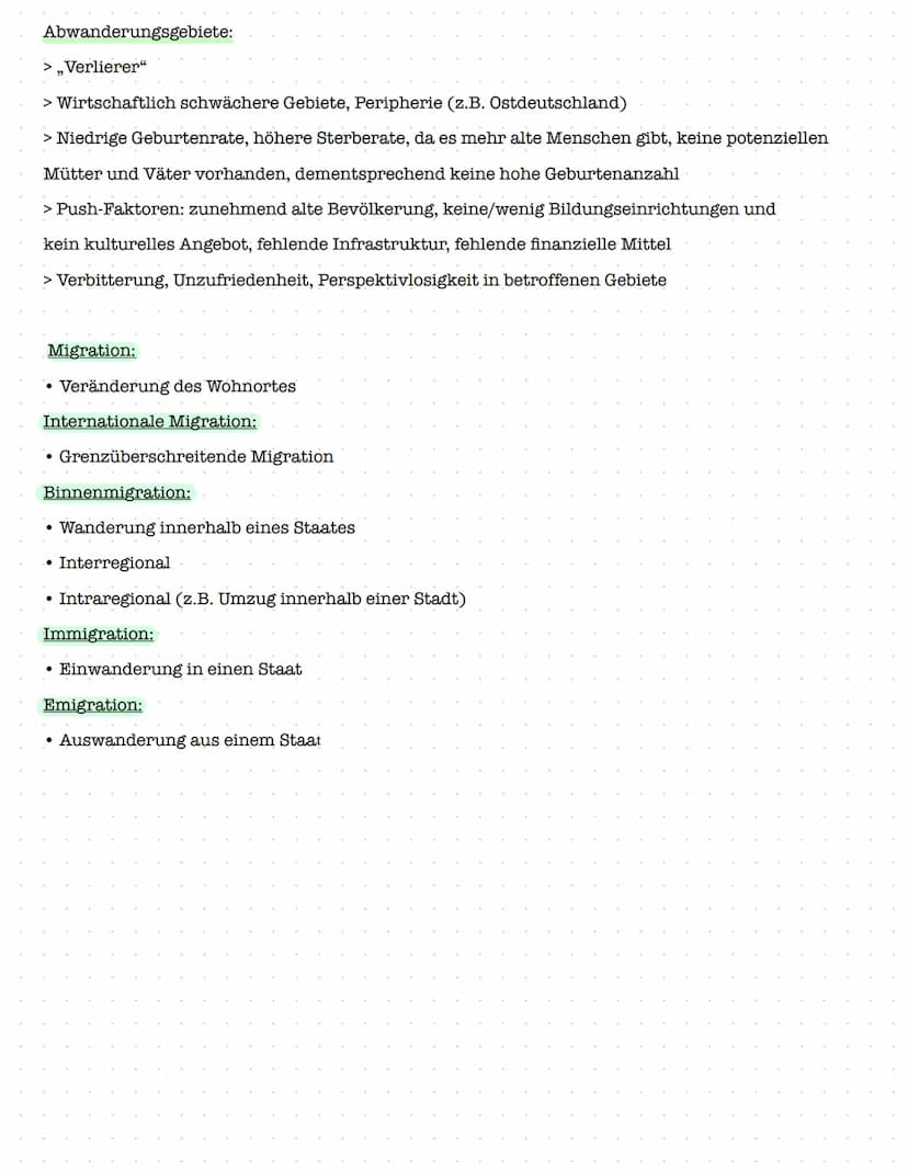 DEMOGRAPHISCHER WANDEL
Die Veränderung der Zusammensetzung der Bevölkerungsstruktur wird als demographischer Wandel
bezeichnet.
URSACHEN:
- 