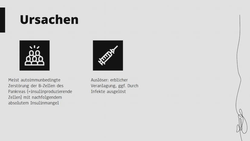 Diabetes
ऊ Gliederung
Was ist Diabetes
Diabetes insipidus (DI)
- Ursachen
- Symptome
- Diagnostik
- Therapie
Diabetes mellitus Typ 1
- Ursac