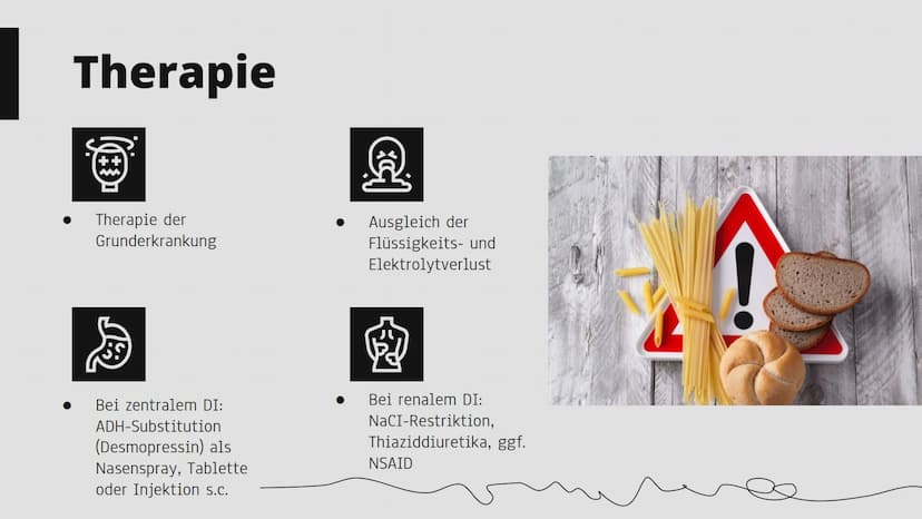 Diabetes
ऊ Gliederung
Was ist Diabetes
Diabetes insipidus (DI)
- Ursachen
- Symptome
- Diagnostik
- Therapie
Diabetes mellitus Typ 1
- Ursac