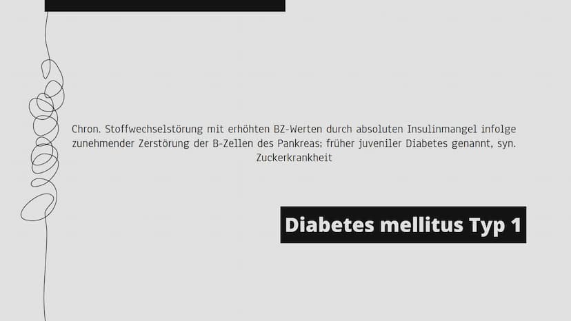 Diabetes
ऊ Gliederung
Was ist Diabetes
Diabetes insipidus (DI)
- Ursachen
- Symptome
- Diagnostik
- Therapie
Diabetes mellitus Typ 1
- Ursac