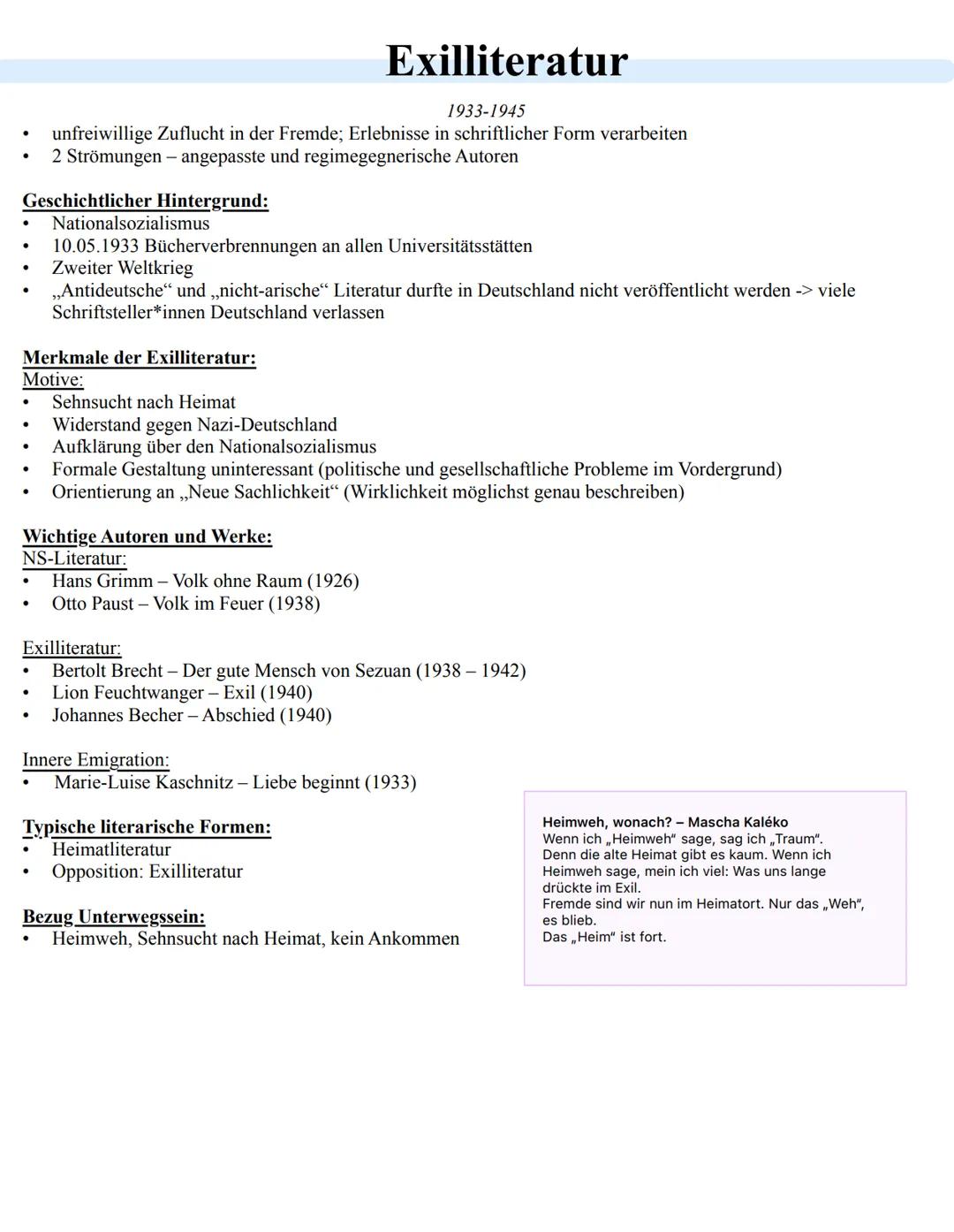 # Barock
1600-1720

Ereignisse:
- Dreißigjähriger Krieg (1618-1648): Katholiken gegen Protestanten
- Pest ab 1630-> Massensterben, Angst, Hu
