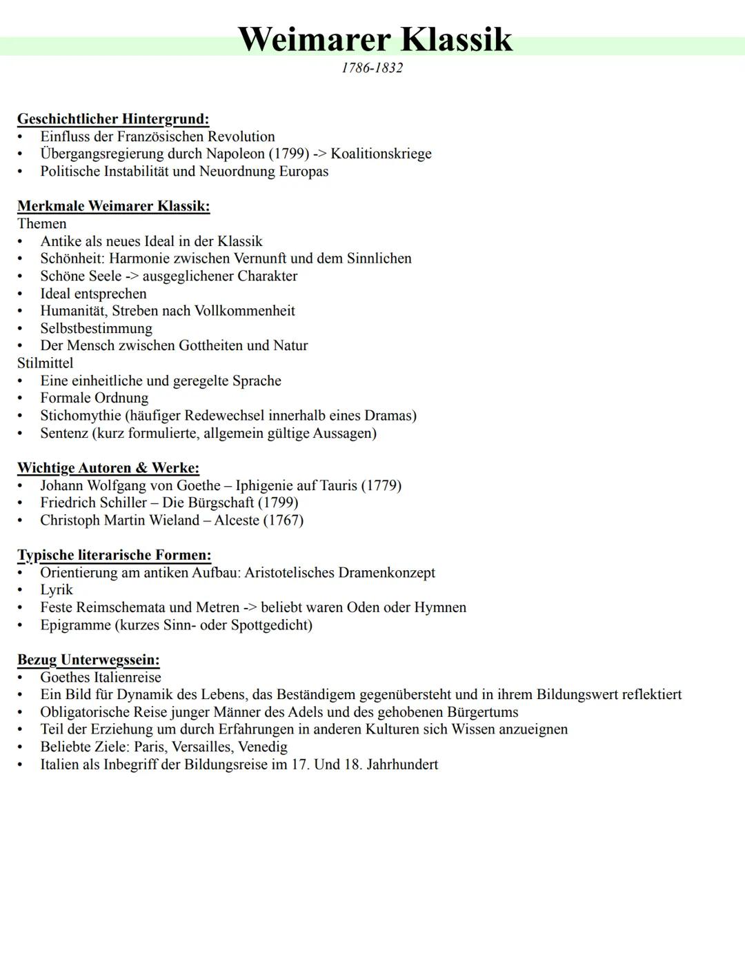 # Barock
1600-1720

Ereignisse:
- Dreißigjähriger Krieg (1618-1648): Katholiken gegen Protestanten
- Pest ab 1630-> Massensterben, Angst, Hu