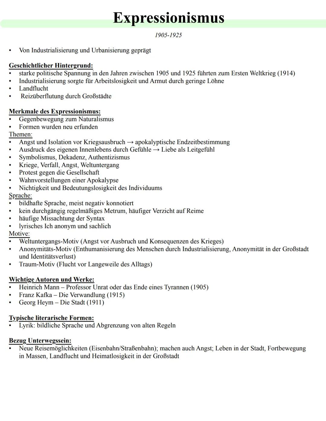 # Barock
1600-1720

Ereignisse:
- Dreißigjähriger Krieg (1618-1648): Katholiken gegen Protestanten
- Pest ab 1630-> Massensterben, Angst, Hu