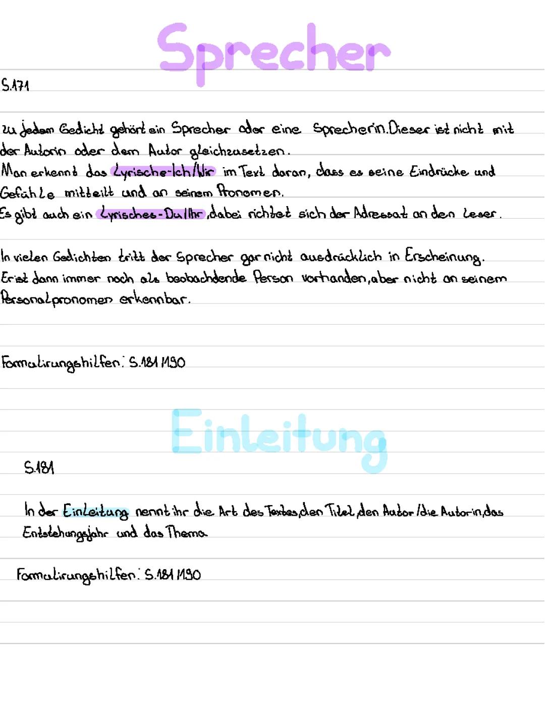 Gedicht Analyse