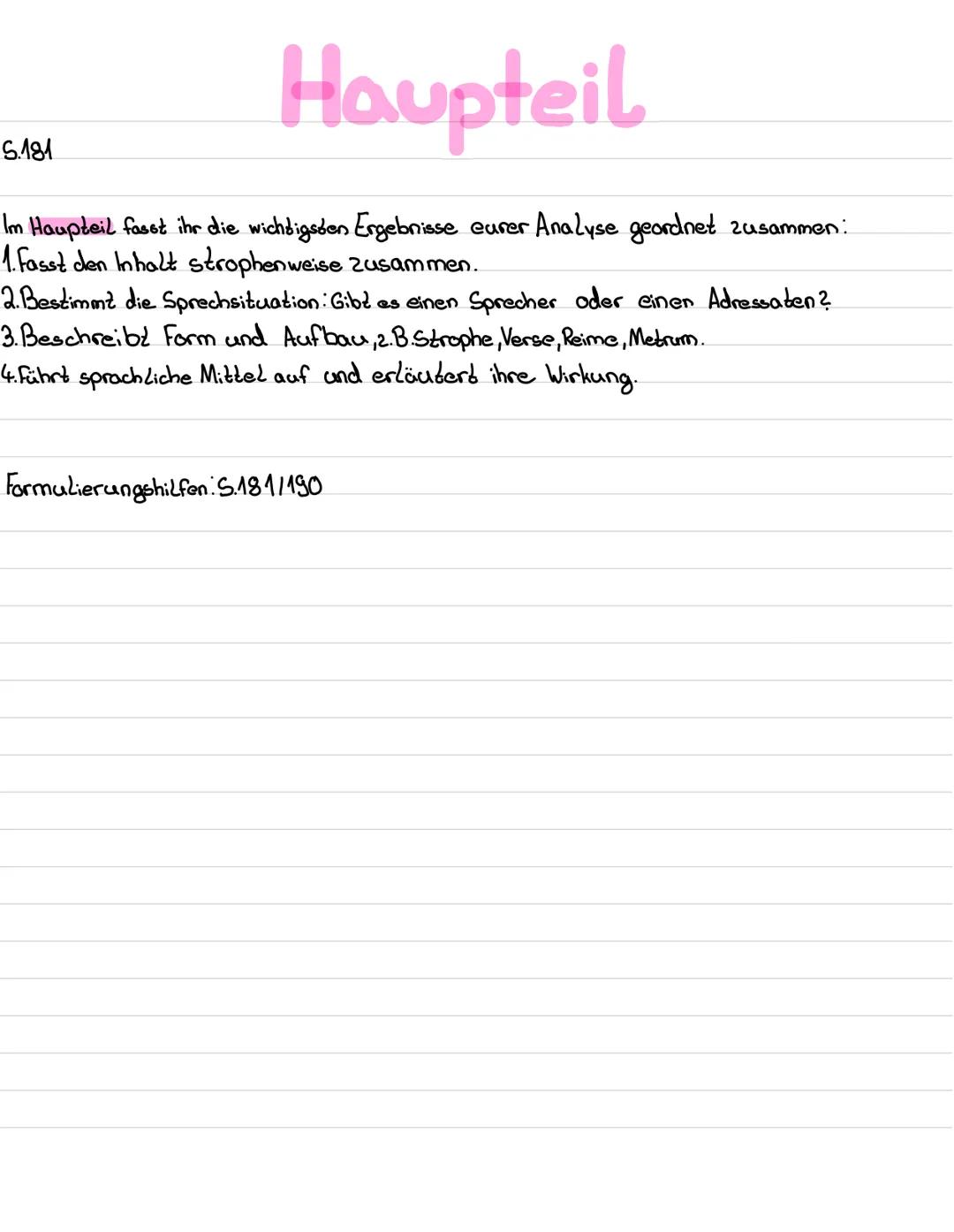 Sprecher
zu jedem Gedicht gehört ein Sprecher oder eine Sprecherin. Dieser ist nicht mit
der Autorin oder dem Autor gleichzusetzen.
Man erke