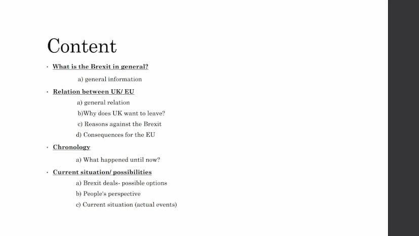 The Brexit-Handout
General information:
- Brexit="British Exit" idea of the UK leaving the EU
- A political project which is being prepared 