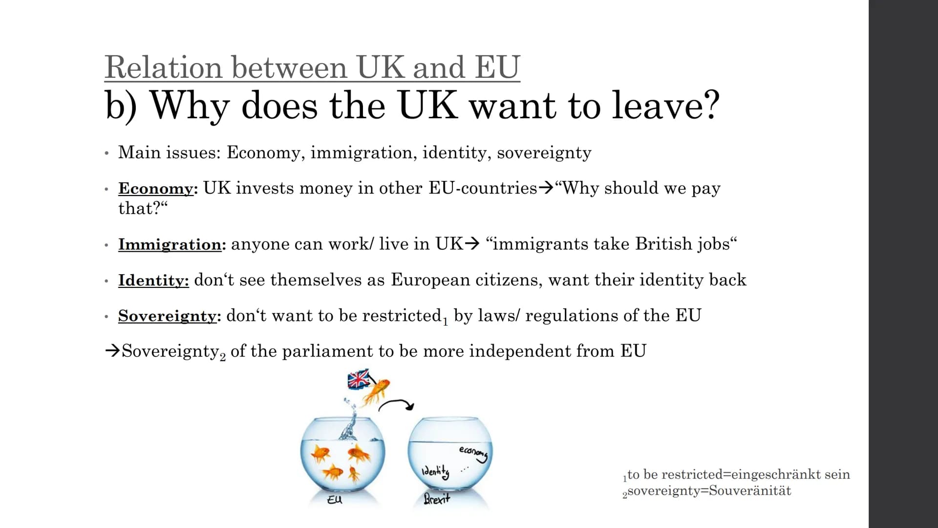 The Brexit-Handout
General information:
- Brexit="British Exit" idea of the UK leaving the EU
- A political project which is being prepared 